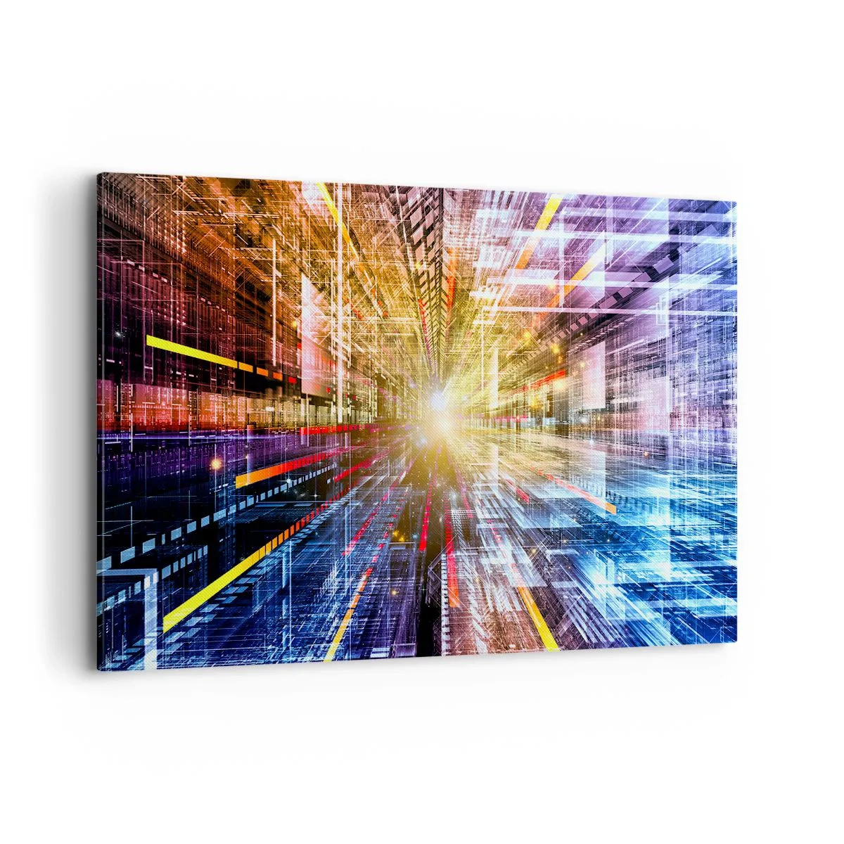 Canvastavla - Bild på duk - Ljuskorridor - 120x80 cm