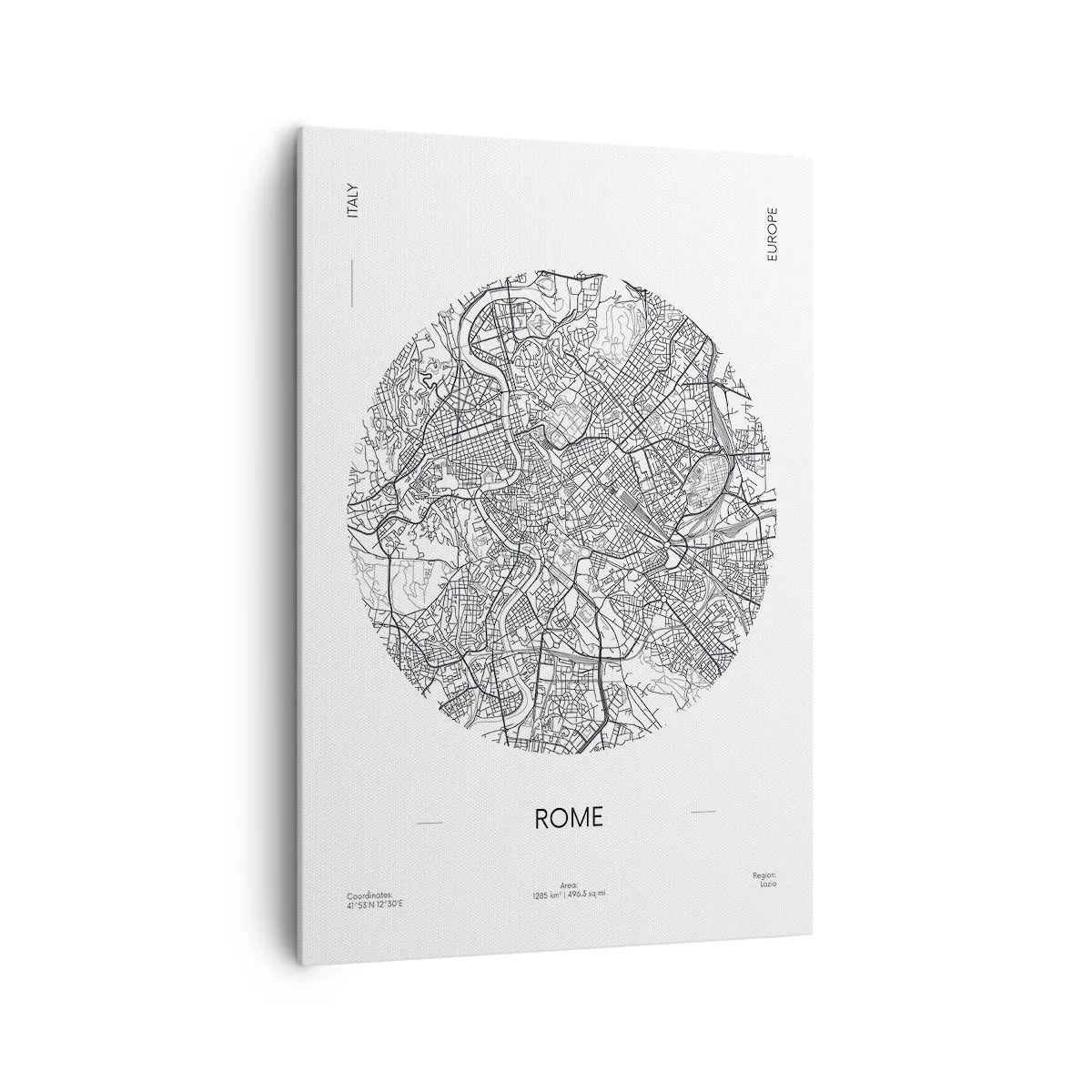 Canvastavla - Bild på duk - Roms anatomi - 70x100 cm