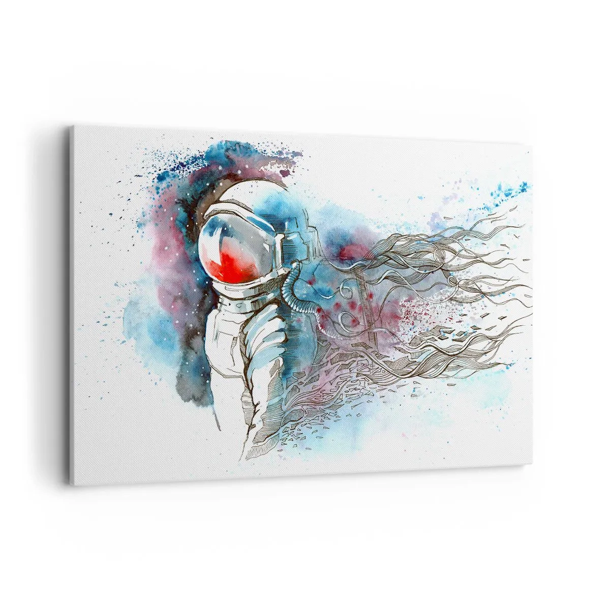 Canvastavla - Bild på duk - Ensam med rymden - 120x80 cm