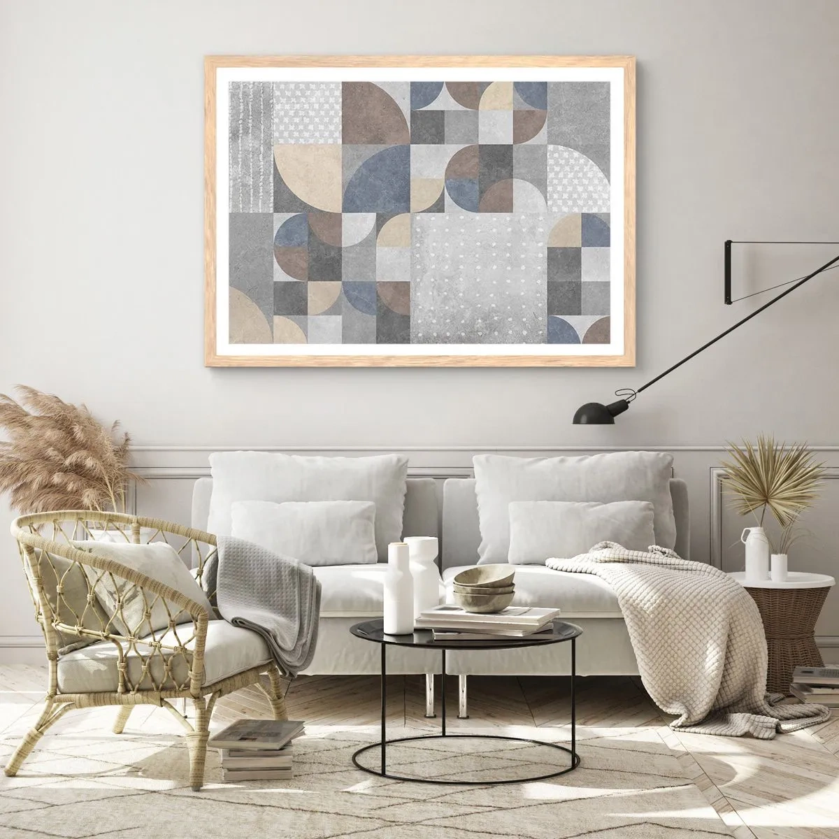 Affisch i ram av ljusek - Keramisk fantasi - 100x70 cm