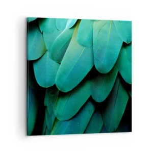 Canvastavla - Bild på duk - Precision av papegojans natur - 50x50 cm
