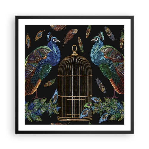 Affisch i svart ram - I kungliga kläder - 60x60 cm