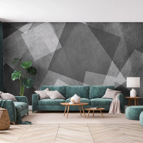 Fototapet Standard Eco - Den eviga symbolen för hållbarhet och ordning - Abstraktion, Bit, Svartvitt - 300x210 cm