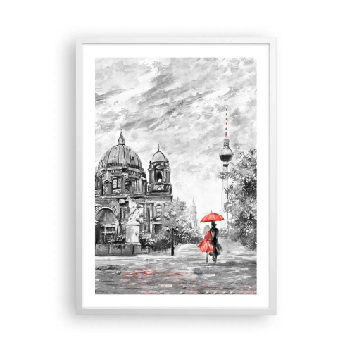 Affisch i vit ram - Ett möte i Berlin - 50x70 cm