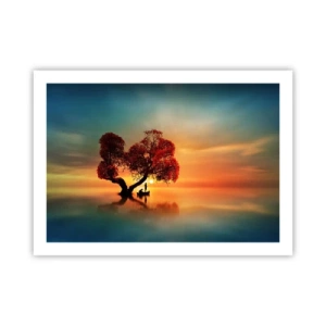 Affisch - Avlägsen tystnad - 70x50 cm