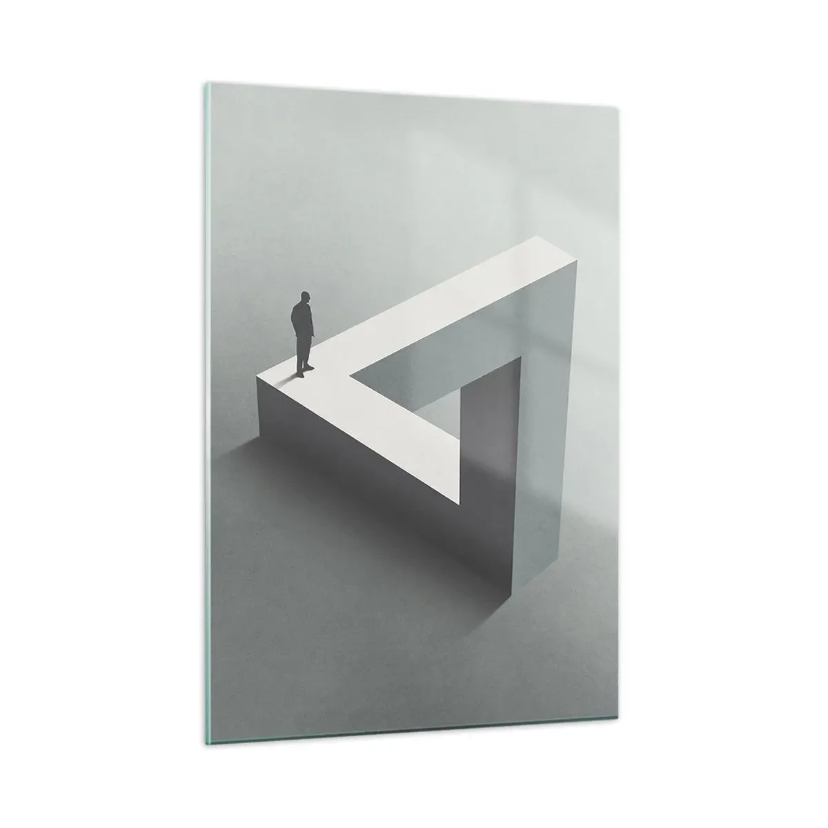 Glastavla - Bild på glas - Och ändå möjligt - 50x70 cm