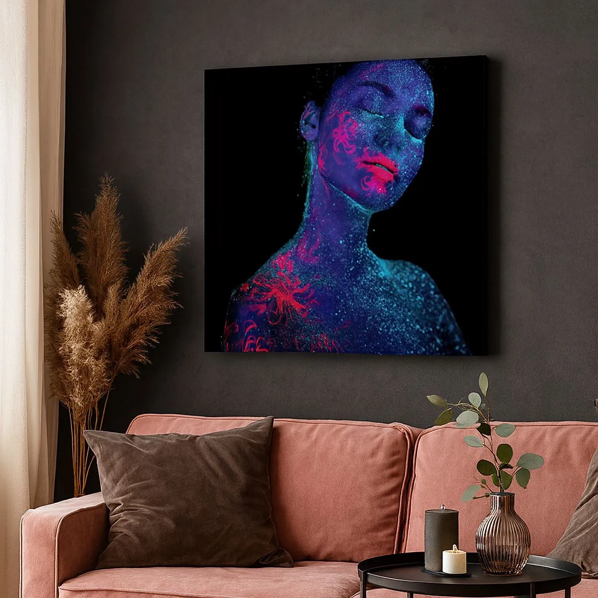 Canvastavla - Bild på duk - I sjärndammet - 30x30 cm