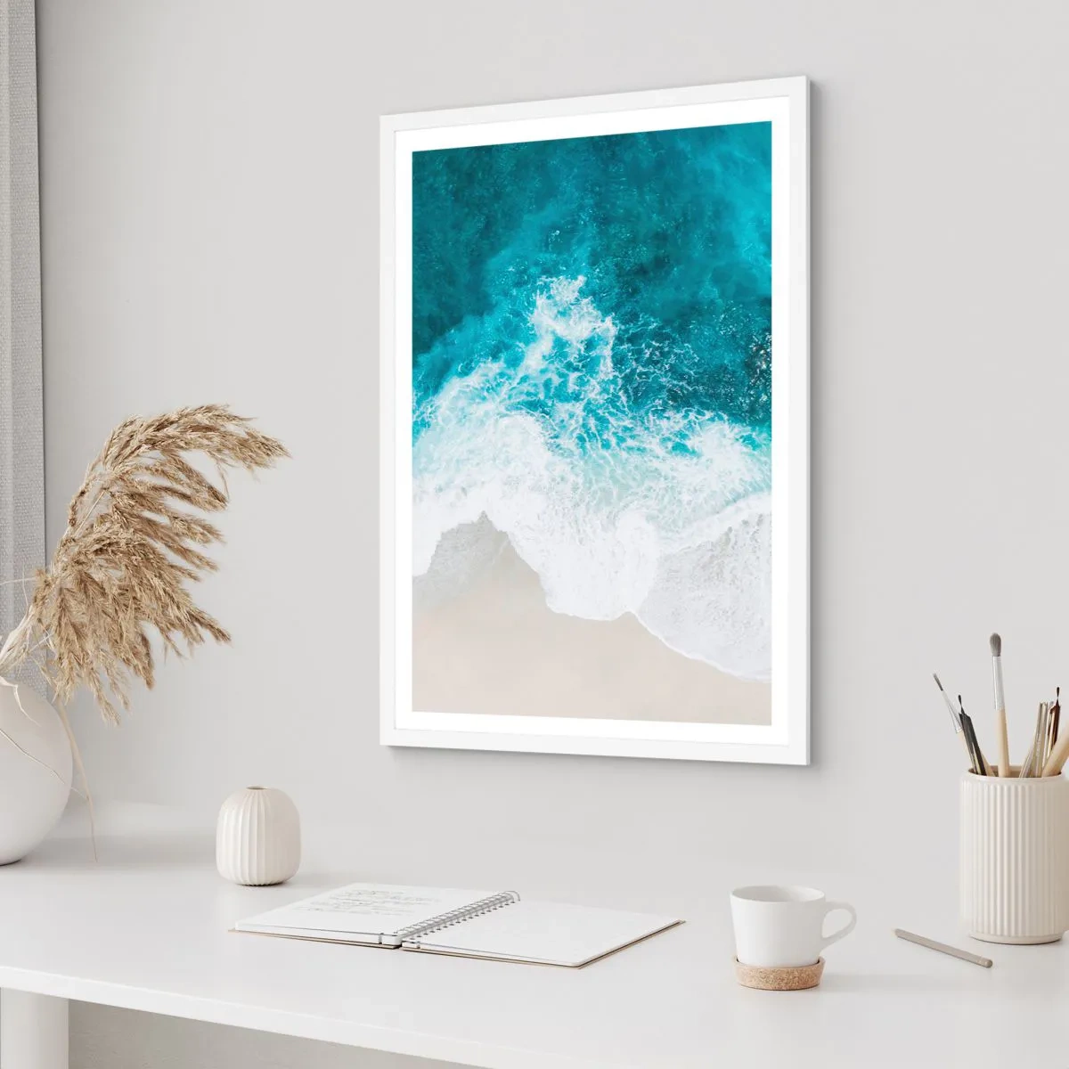 Affisch i vit ram - Naturlig smekning - 30x40 cm