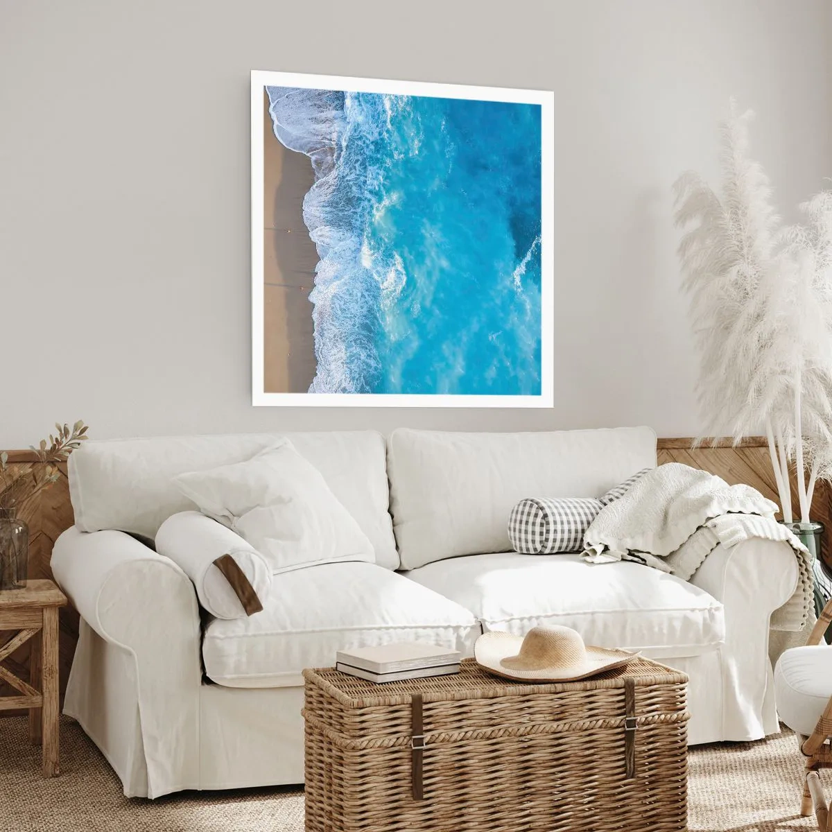 Affisch - Blå styrka - 60x60 cm