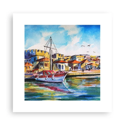Affisch - Regnbågseftermiddag - 30x30 cm