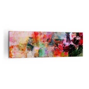 Canvastavla - Bild på duk - En resa genom det rosa - 160x50 cm