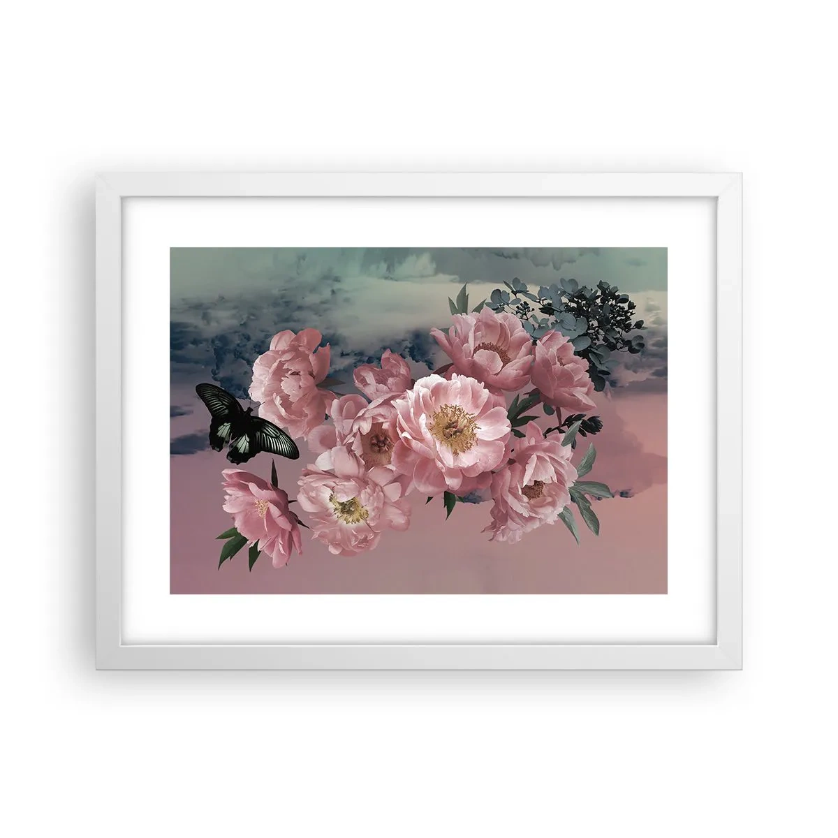 Affisch i vit ram - Romantikens höjdpunkt - 40x30 cm