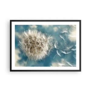 Affisch i svart ram - Ängelns andetag - 70x50 cm