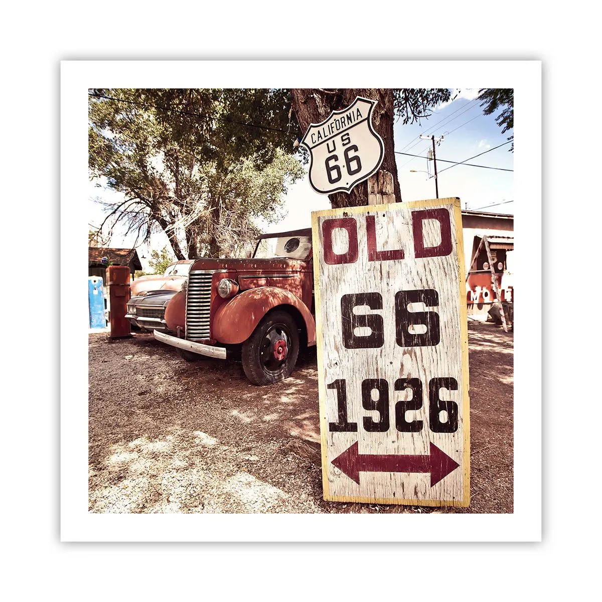 Affisch - Amerikanska provinsens legend - 60x60 cm