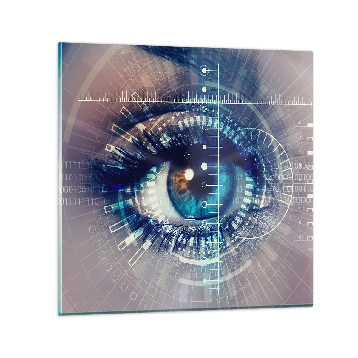 Glastavla - Bild på glas - Du tror att du känner mig - 70x70 cm