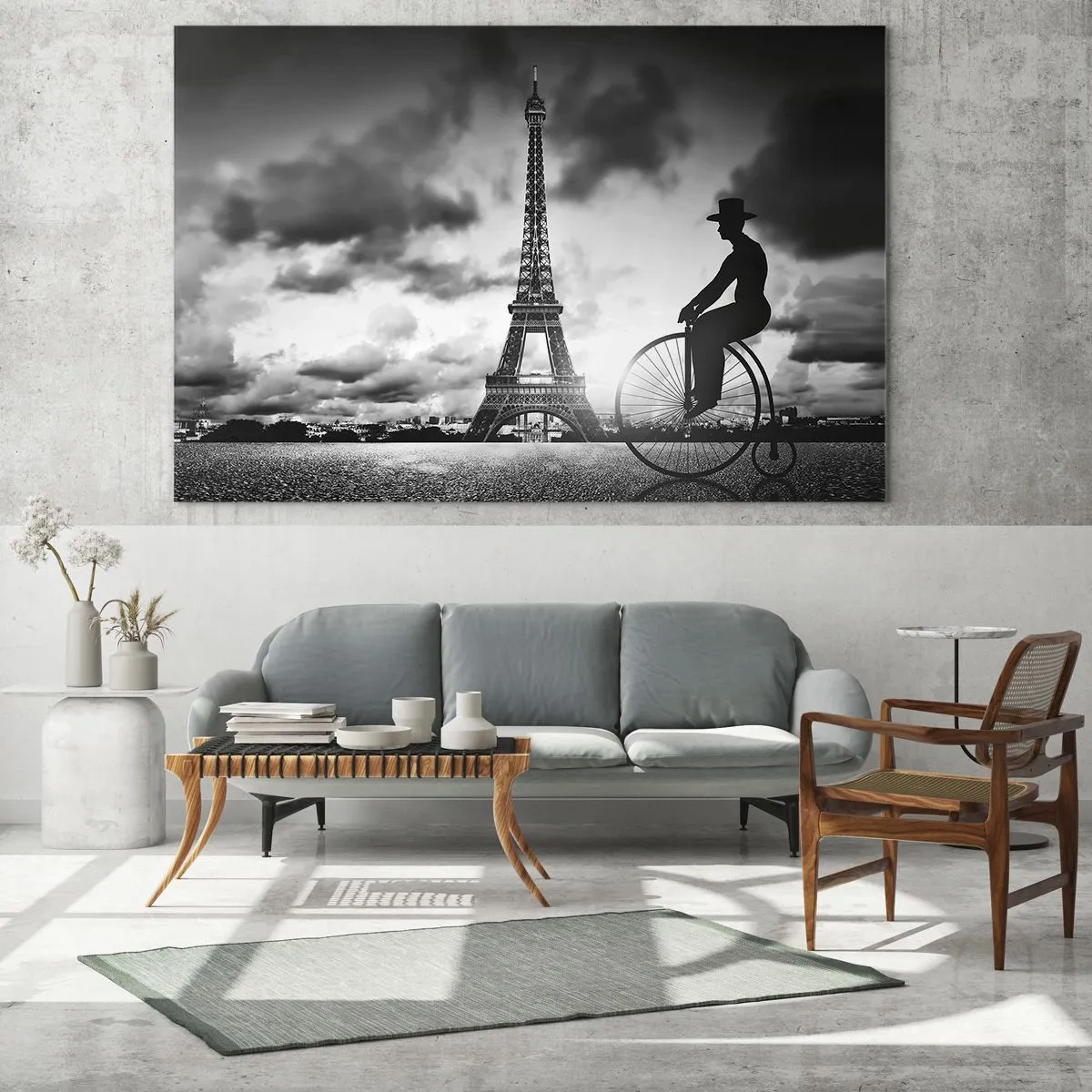 Glastavla - Bild på glas - Längtan efter Belle Epoque - 120x80 cm