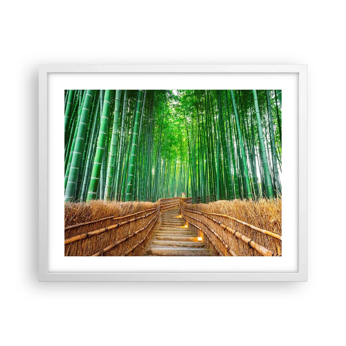 Affisch i vit ram - Asiatiska kulturens essäns - 50x40 cm