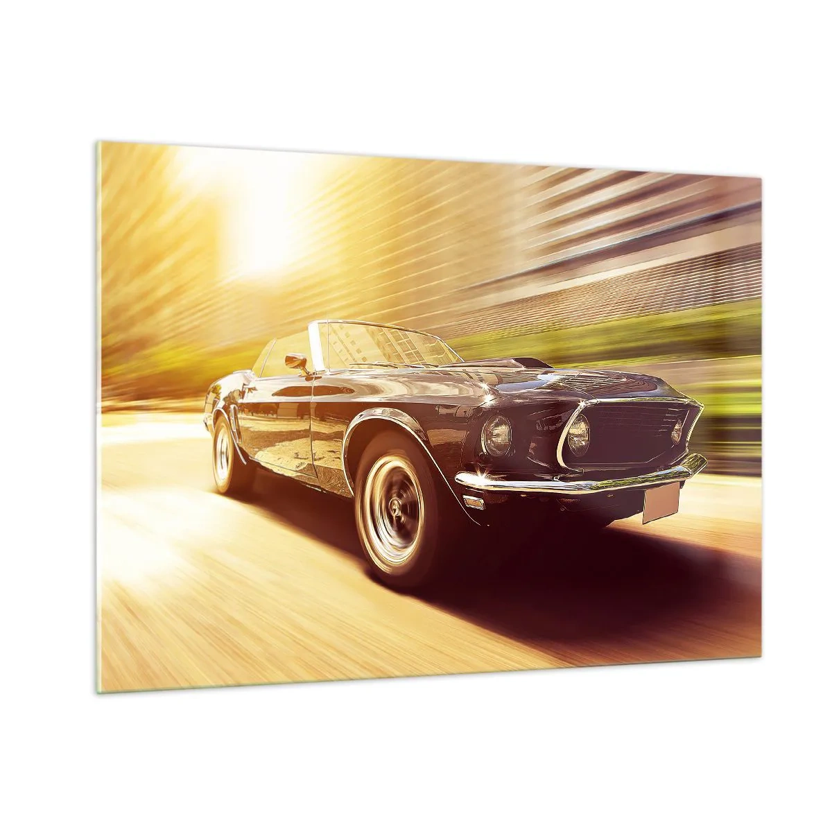 Glastavla - Bild på glas - 1967 - legendaren är tillbaka - 100x70 cm