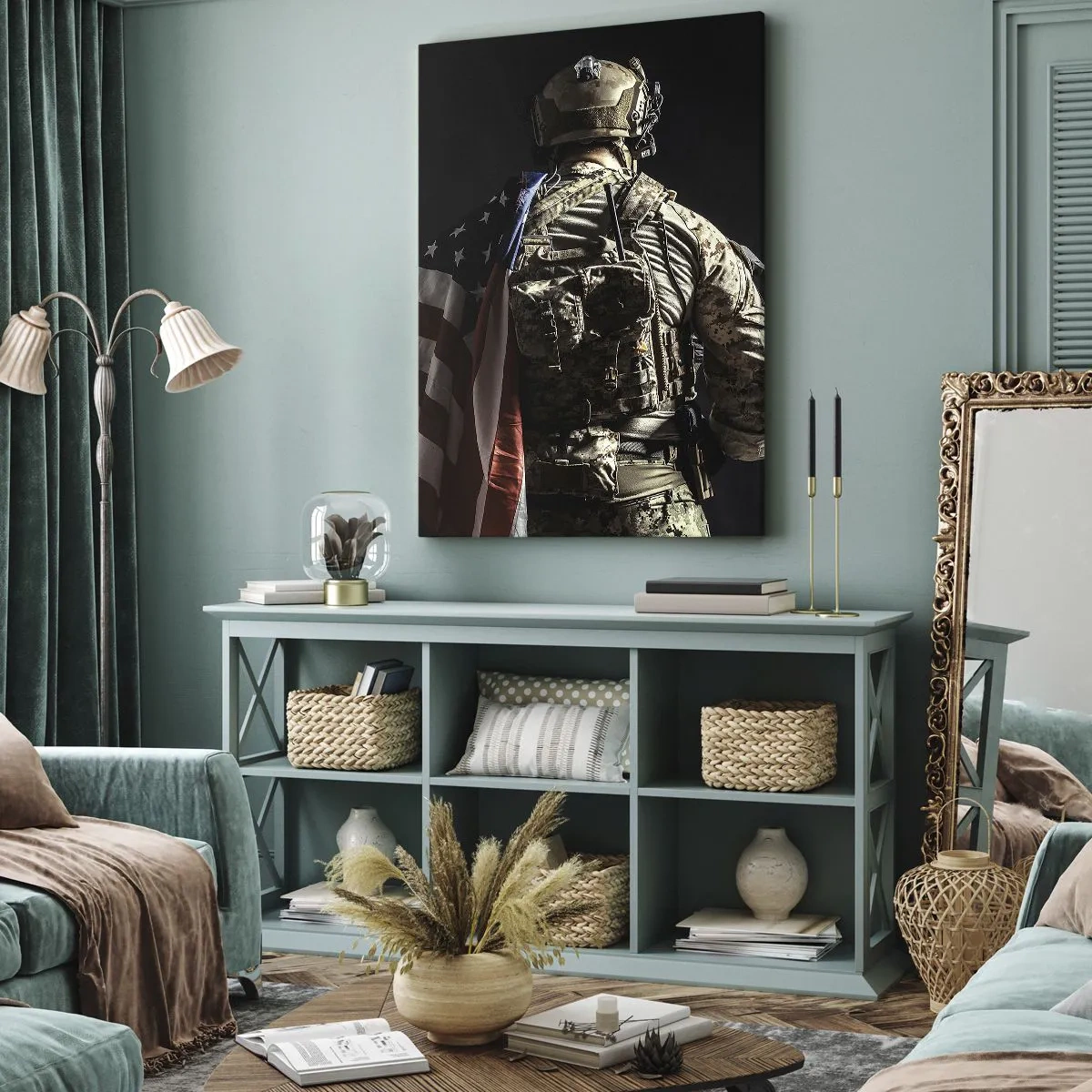 Canvastavla - Bild på duk - Just därför - 65x120 cm