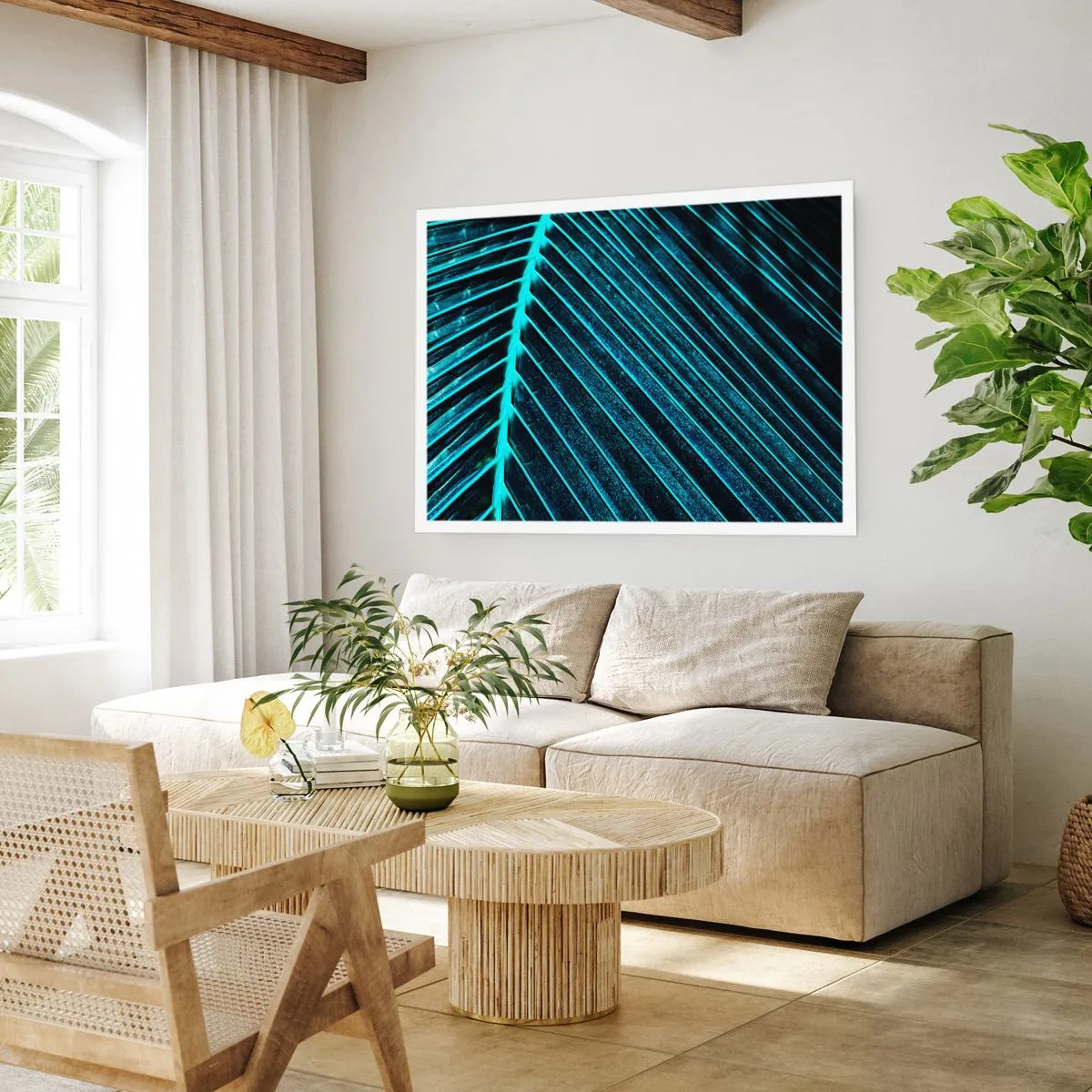 Affisch - Grön textur - 91x61 cm