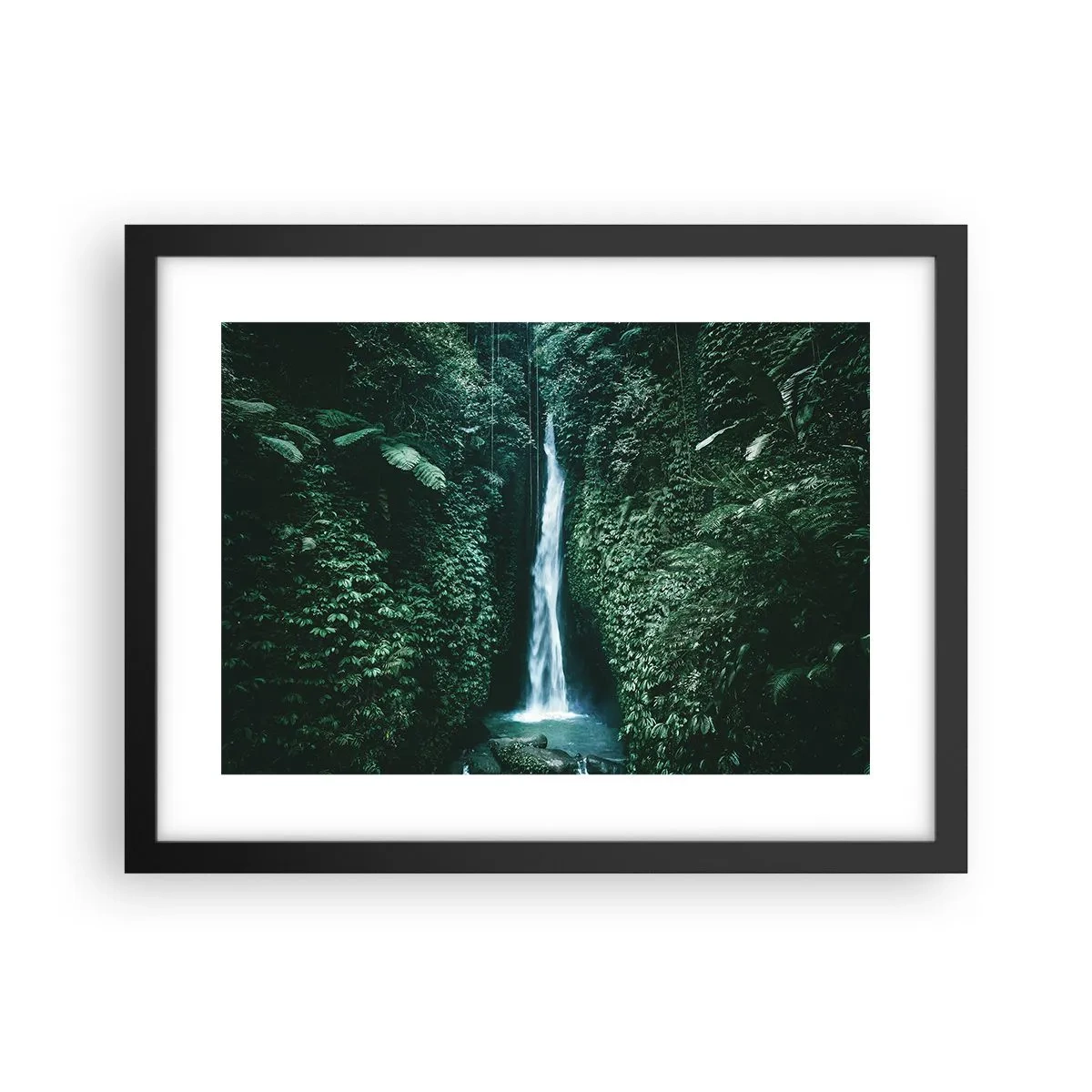 Affisch i svart ram - Tropisk spa - 40x30 cm