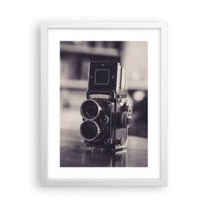 Affisch i vit ram - Ett gammalt fotografis magi - 30x40 cm