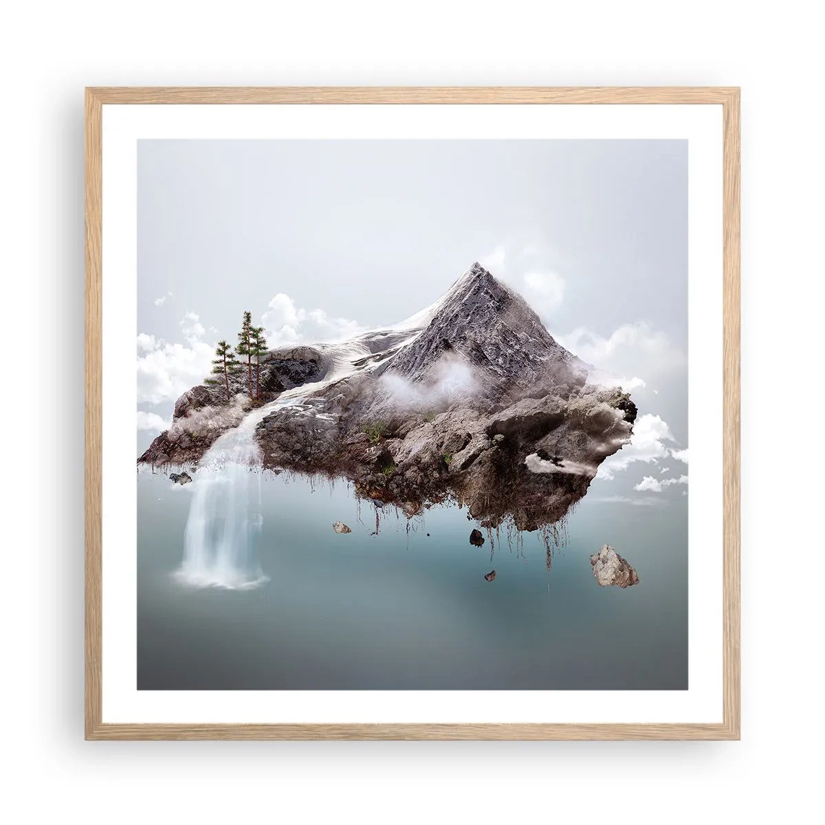 Affisch i ram av ljusek - Med surrealistens öga - 60x60 cm