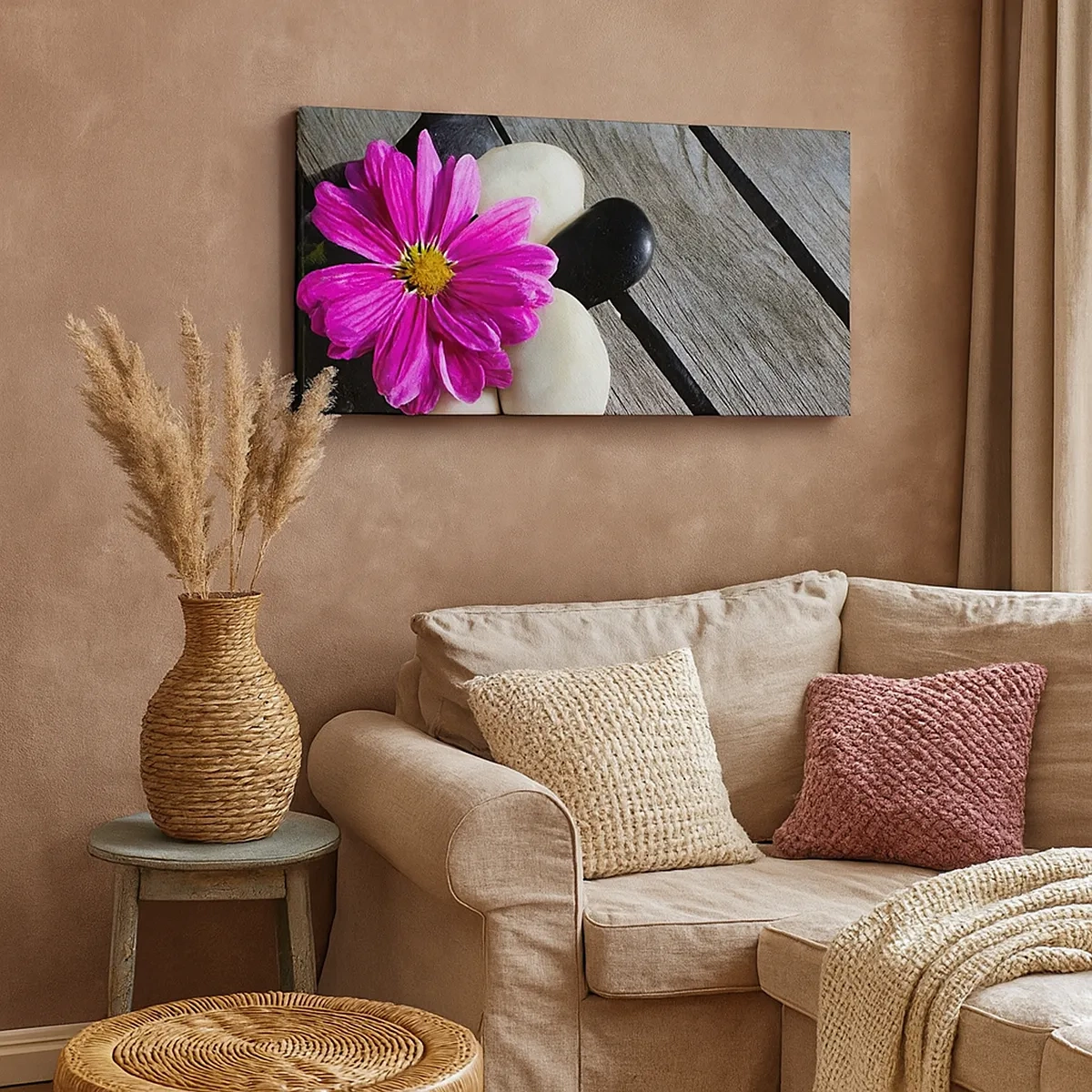 Canvastavla - Bild på duk - Avkoppling på bryggan - 30x30 cm