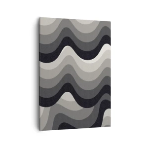 Canvastavla - Bild på duk - Våg efter våg - 50x70 cm