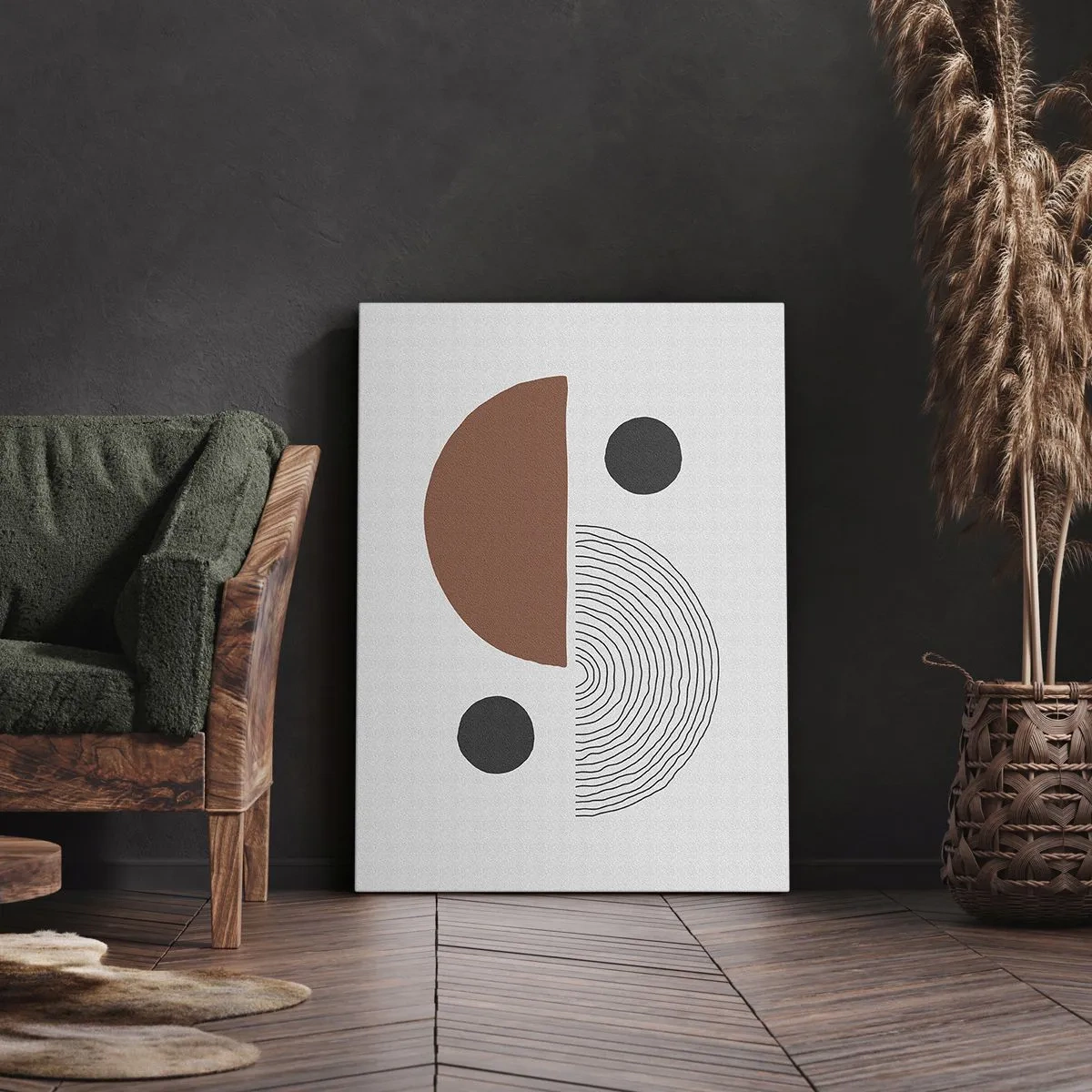 Canvastavla - Bild på duk - Hjulets perfektion - 45x80 cm