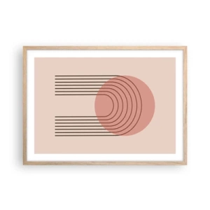 Affisch i ram av ljusek - Ostoppad attraktionskraft - 70x50 cm