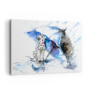 Canvastavla - Bild på duk - För vänner är för det - 120x80 cm