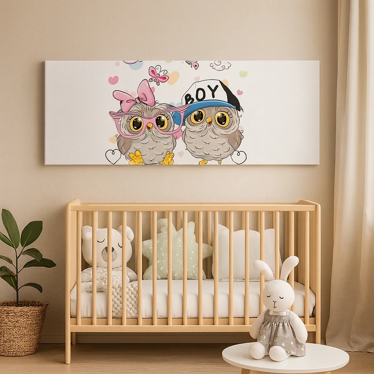 Canvastavla - Bild på duk - Låt oss älska varandra! - 30x30 cm