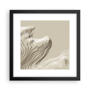 Affisch i svart ram - Konstens topografi - 30x30 cm