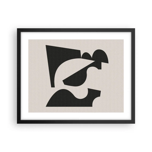 Affisch i svart ram - För självmontering - 50x40 cm