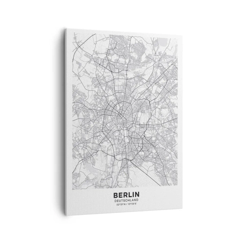 Canvastavla - Bild på duk - Berlins blomma - 50x70 cm