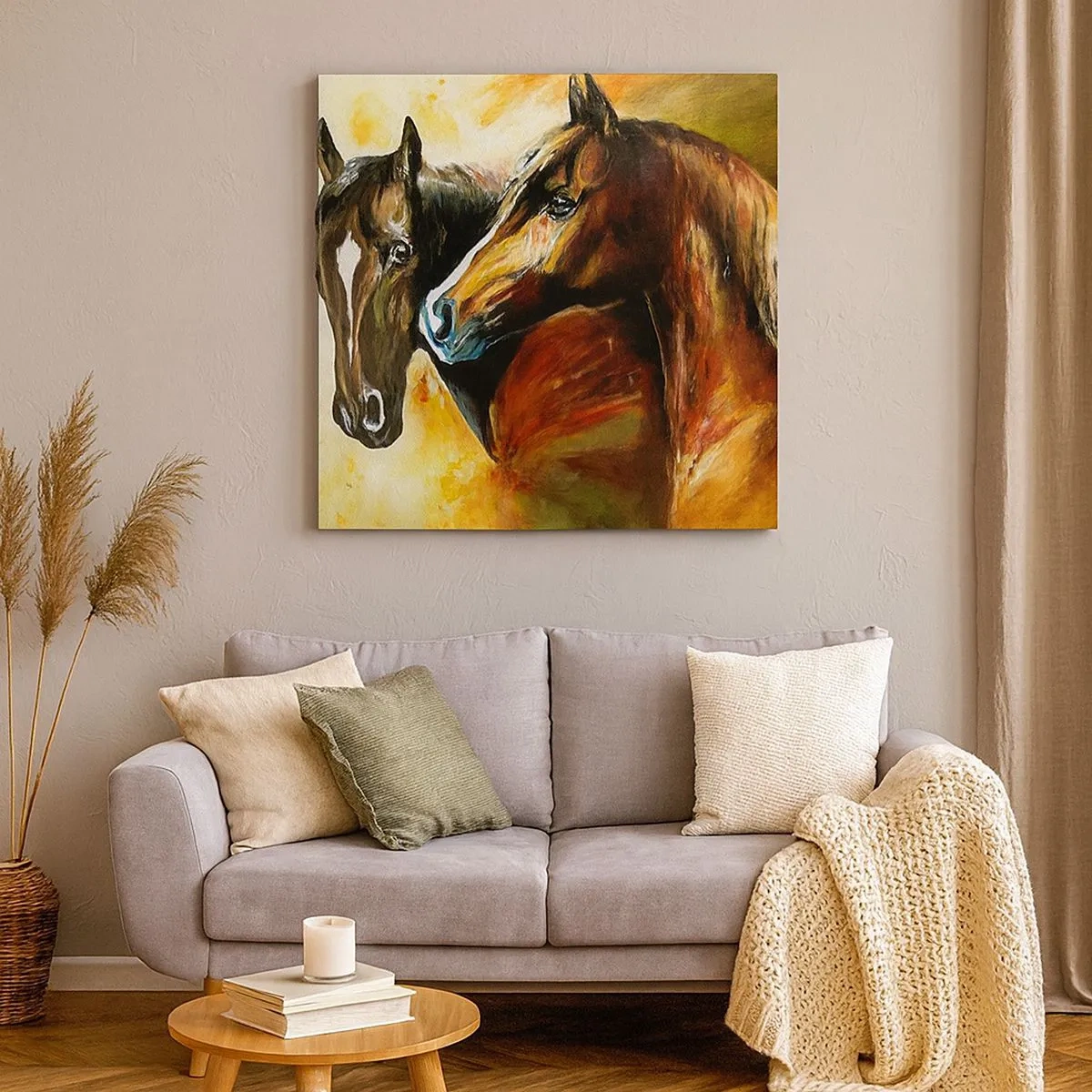 Canvastavla - Bild på duk - Dubbelt så mycket charm - 30x30 cm