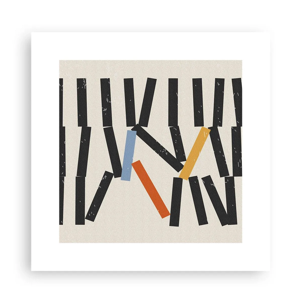 Affisch - Domino - komposition - 30x30 cm