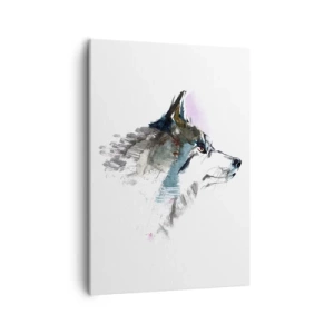 Canvastavla - Bild på duk - Vargen är här - 50x70 cm