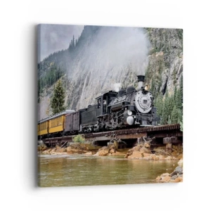 Canvastavla - Bild på duk - Vart ska du? Vart? - 40x40 cm