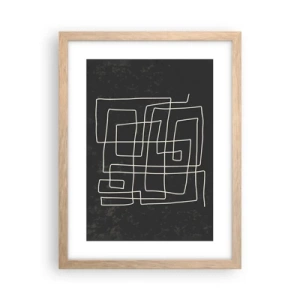 Affisch i ram av ljusek - Inte så enkelt - 30x40 cm