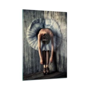 Glastavla - Bild på glas - När musiken tystnar - 50x70 cm