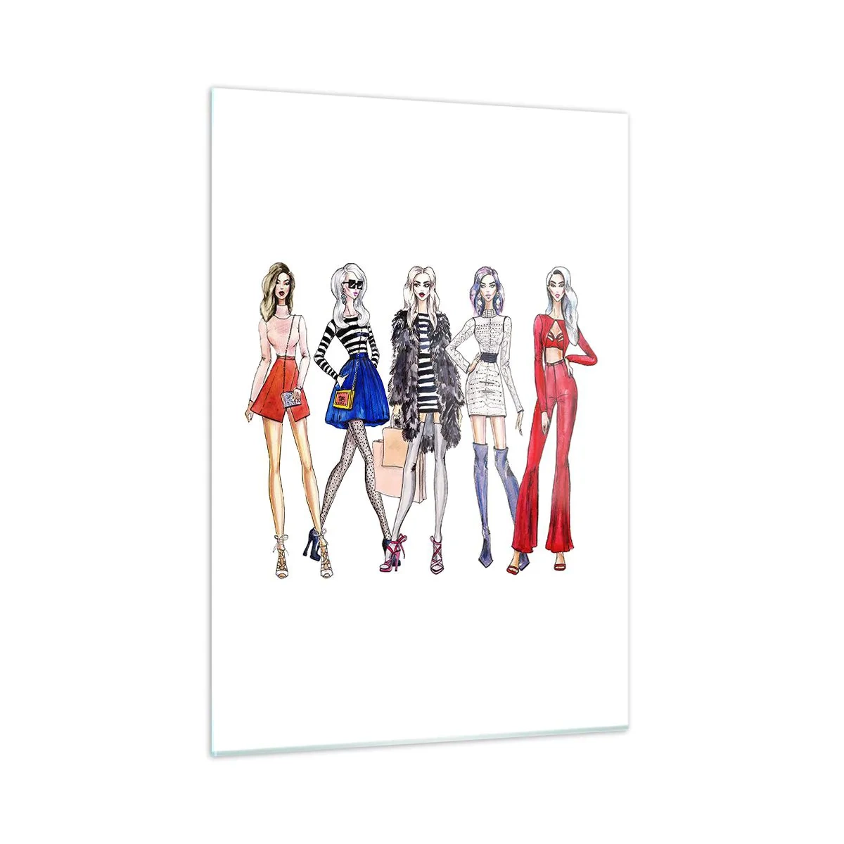 Glastavla - Bild på glas - Every week Fashion Week - 50x70 cm
