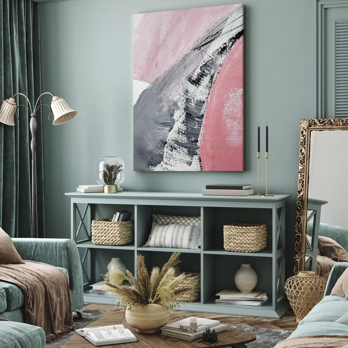 Canvastavla - Bild på duk - Anpassad komposition - 45x80 cm