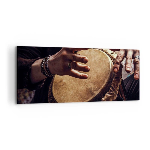 Canvastavla - Bild på duk - I hjärtats takt - 100x40 cm