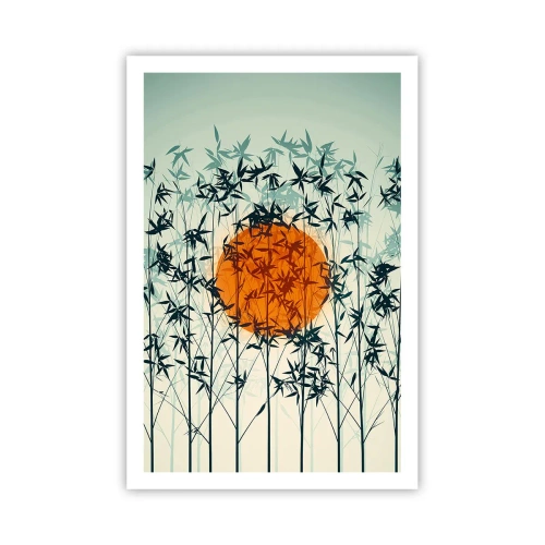 Affisch - Japansk sol - 61x91 cm