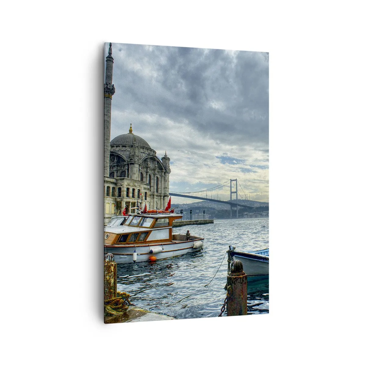 Canvastavla - Bild på duk - På gränsen mellan världarna - 80x120 cm