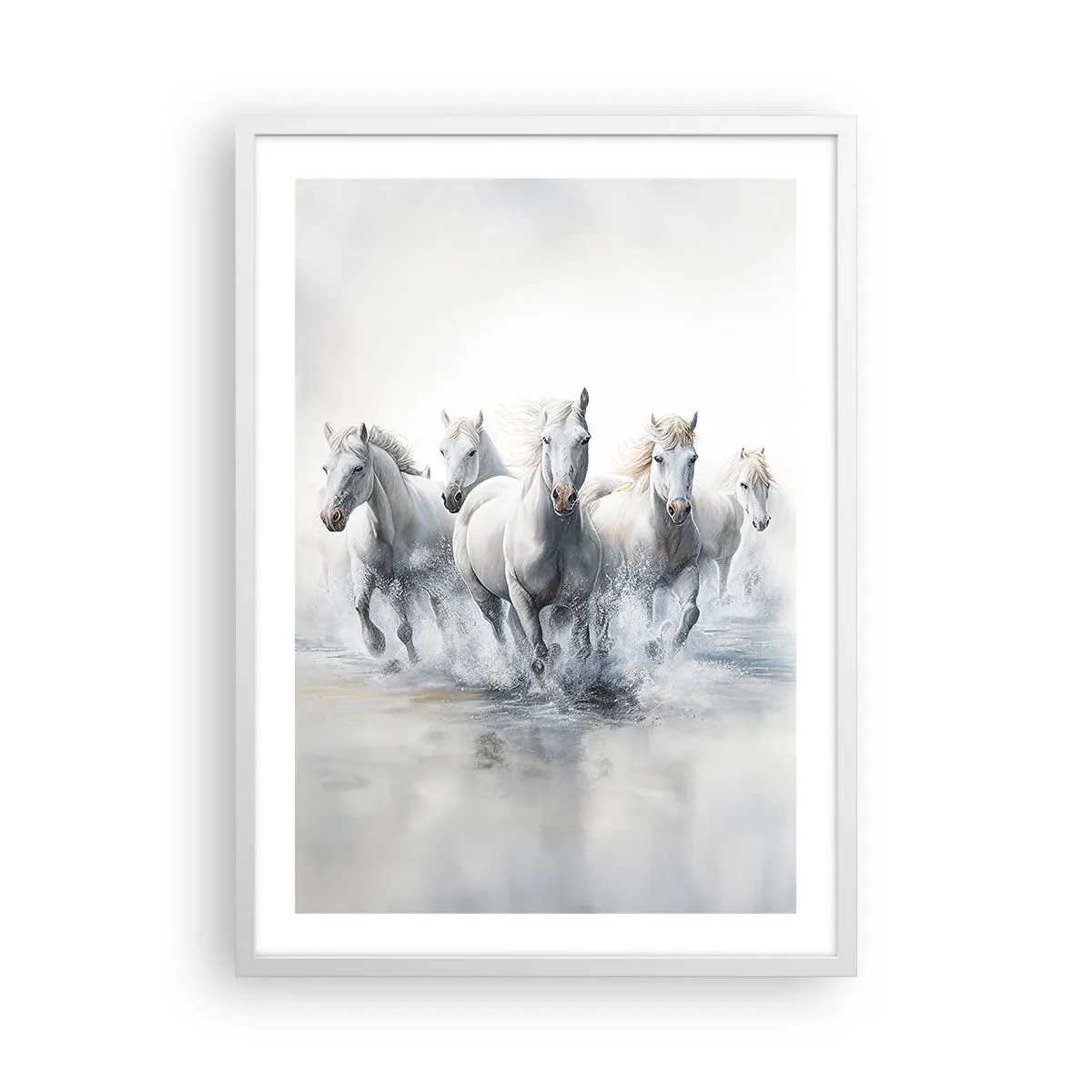 Affisch i vit ram - Vit magi - 50x70 cm