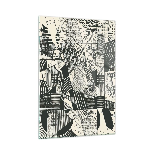 Glastavla - Bild på glas - Nutidens dynamik - 50x70 cm