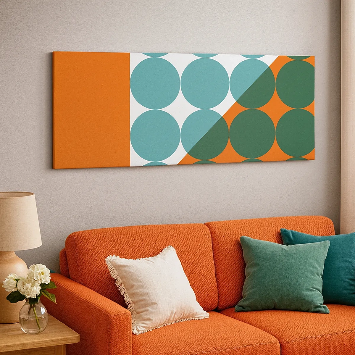 Canvastavla - Bild på duk - Uppåt och på diagonalen - 30x30 cm